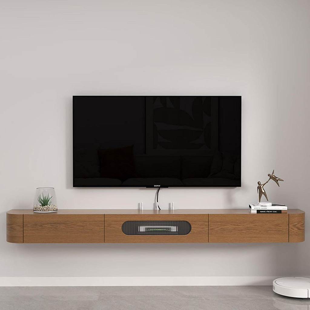 Wall Mounted TV Cabinet Floating TV Shelf Wall Shelf WiFi Router Set top box Toy Storage Shelf Display Shelf TV Board TV Wall Unit Decor Shelf Media TV Console Audio-visual Equipment Shelves 160cm