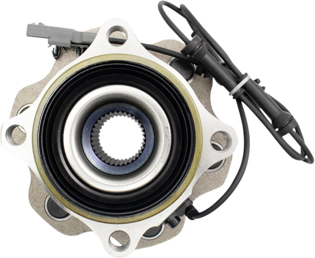 TRQ Rear Driver and Passenger Side Wheel Bearing and Hub Assembly Set 2 Piece Compatible with 2011-2013 Infiniti QX56 2014-2022 QX80 2017-2022 Nissan Armada
