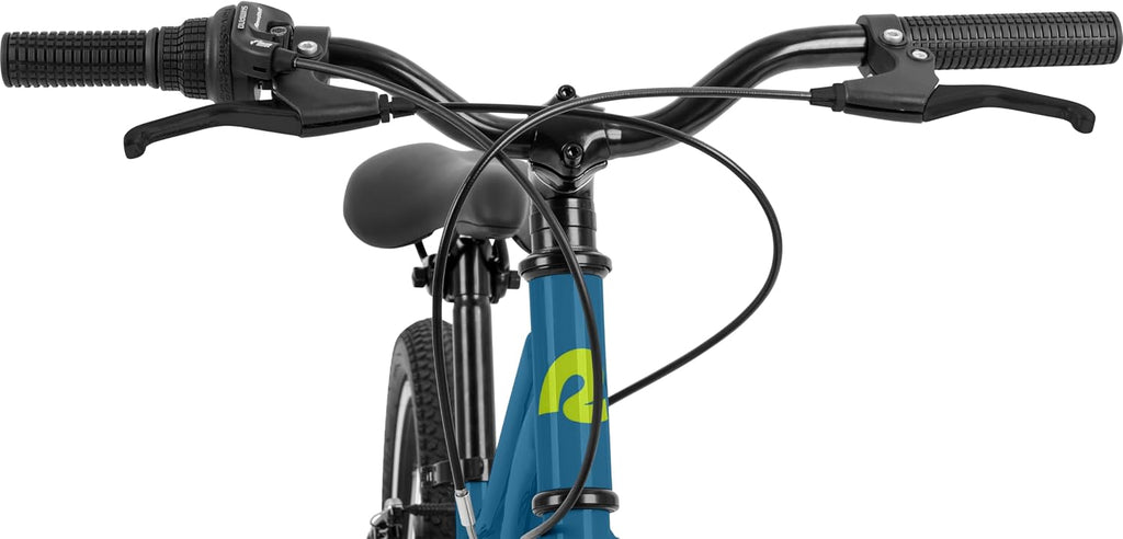 Retrospec Dart Kids Bike - 7-Speed Hybrid Bicycle for Ages 6-11 with 29in All-Season Tires & Shock Absorption - Adjustable Height Youth Bike with V-Brakes & Smooth Gear Shifting