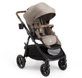 Joie Ginger 4-in-1 Convertible Pramette and Stroller with A Deep Recline, Height Adjustable seat, All-Terrain Wheels, Extra Storage – for Newborns and Toddlers (Mocha)