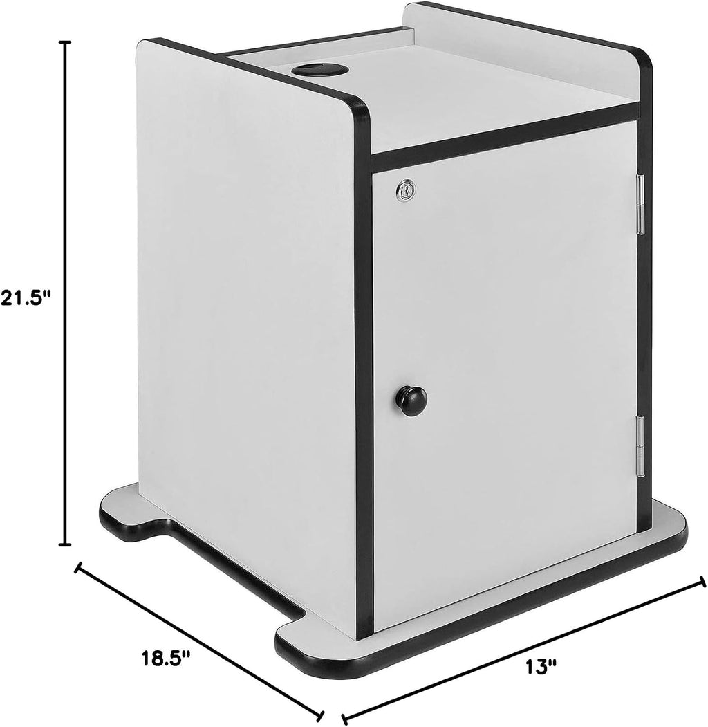 Global Industrial Locking Cabinet for Overhead Projector Presentation Cart