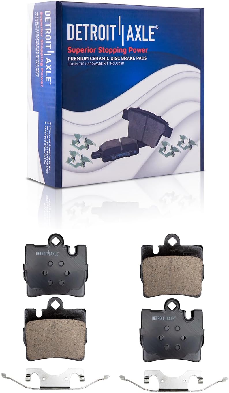 Detroit Axle - Brake Kit for Mercedes-Benz CL500 S430 S500 Replacement Disc Brake Rotors Ceramic Brakes Pads Front and Rear