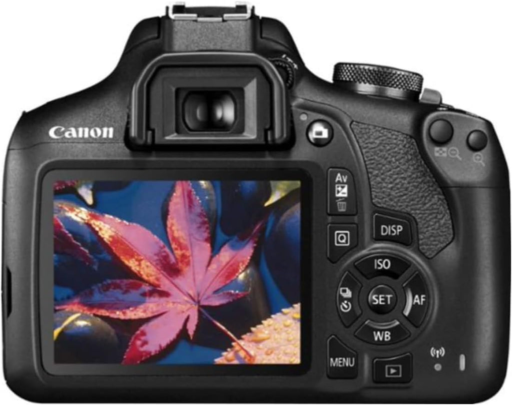 Canon EOS Rebel T7 DSLR Camera Double Zoom Lens Kit with EF-S 18-55mm and EF 75-300mm Lenses, 24.1 Megapixel CMOS (APS-C) Sensor, Full HD Videos, Wi-Fi, Beginner Photographers, Digital Camera, Black