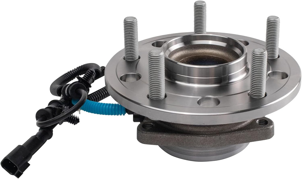 TRQ Rear Driver and Passenger Side Wheel Bearing and Hub Assembly Set 2 Piece Compatible with 2017-2019 Chrysler Pacifica Van Without Adaptive Cruise Control