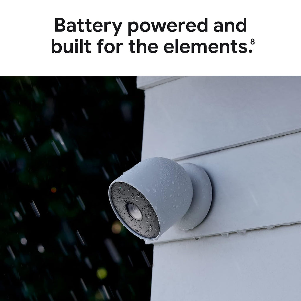 Google Nest Cam Outdoor or Indoor, Battery - 2nd Generation - 6 Pack