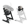 Stokke Tripp Trapp High Chair 2, Black (Includes Chair & Baby Set) with Newborn Set - Safe, Adjustable, Ergonomic Design