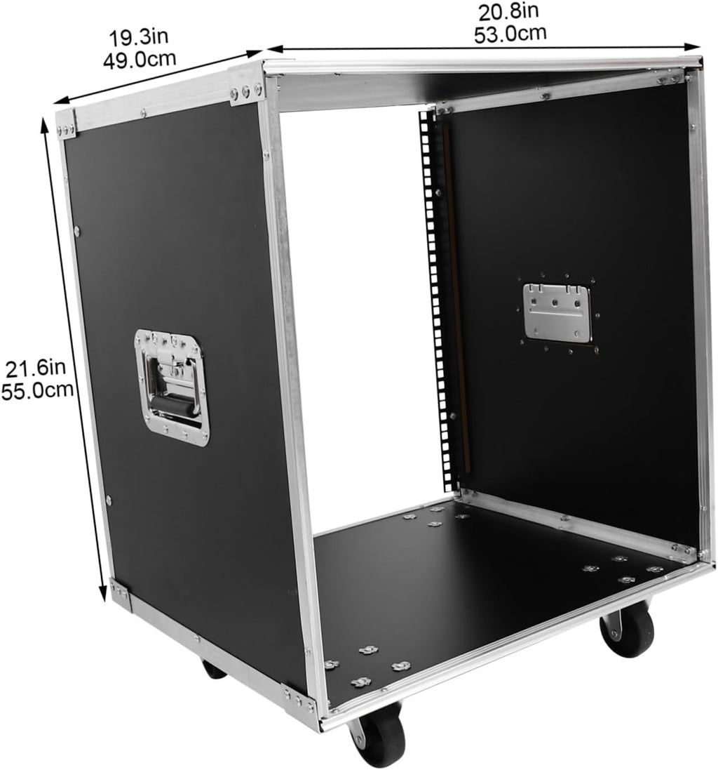 Cabilock Open Frame Microphone Rack Stereo Cabinet Alloy Audio Equipment Stand for Mixer Computer Chassis and Professional Gear Easy Assembly Capacity