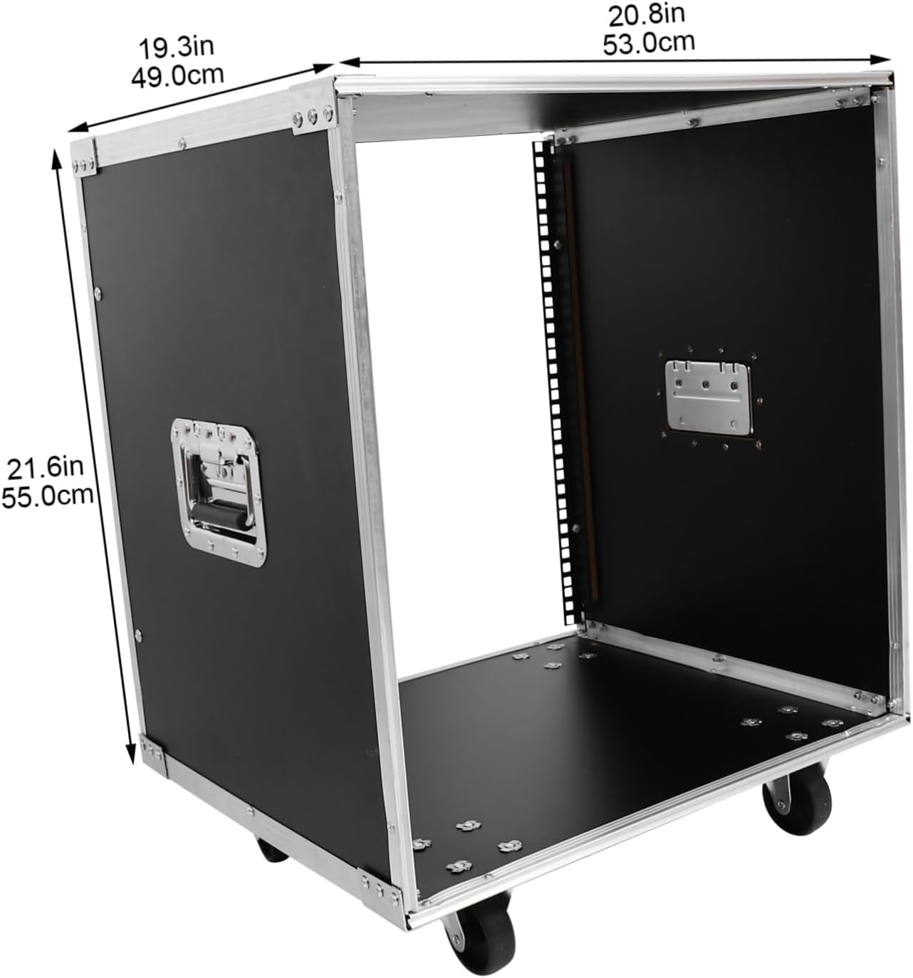 Cabilock Open Frame Microphone Rack Stereo Cabinet Alloy Audio Equipment Stand for Mixer Computer Chassis and Professional Gear Easy Assembly Capacity