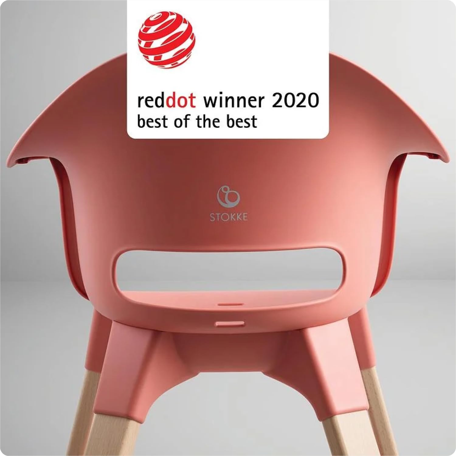 Stokke Clikk High Chair, Black/Warm Brown - All-in-One High Chair with Tray + Harness - Light, Durable & Travel Friendly - Ergonomic with Adjustable Features - Best for 6-36 Months or Up to 33 lbs