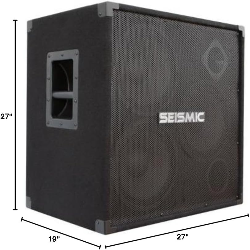Seismic Audio - 310 Bass Guitar Speaker Cabinet PA DJ 750 Watts 3x10 3 10
