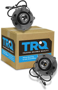 TRQ Front Left and Right Wheel Bearing and Hub Assembly Set 2 Piece Compatible with 11-14 Ford F-150 FX4 XLT 4 Wheel Drive with 6 Lug Wheels 11-14 Lincoln Navigator 4 Wheel Drive with 6 Lug Wheels