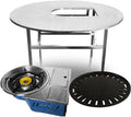37.5' X 27' Korean BBQ Grill Foldable Outdoor Small Table Gas set