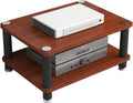 1/2/3/4 Layers Home Office Audio Equipment Stand, Multi-Functional Shelving Unit for Speakers Books, Storage Rack with Optional Tier Spacing(Brown,60 * 40 * 30cm(2Tier))