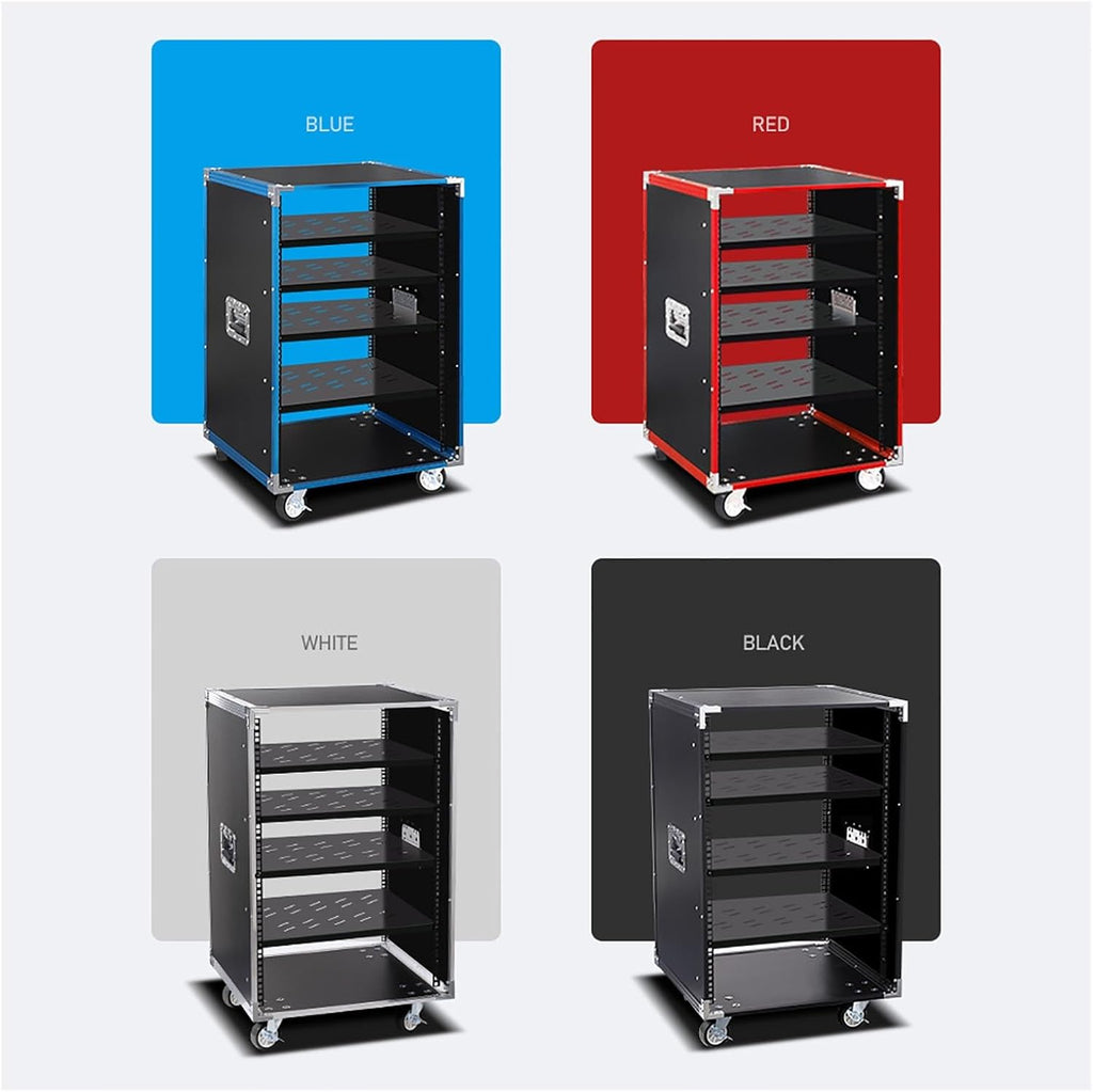 8U Open Frame Server Rack with Casters, Stereo Studio Rack，Network Cabinet Rack Shelf, Rolling Network Rack for Computer/AV/Data/IT Equipment (Size : 8U-49.5X52.5CM)