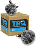 TRQ Front Driver and Passenger Side Wheel Bearing and Hub Assembly Set 2 Piece Compatible with 2006-2010 Hummer H3 2009-2010 H3T