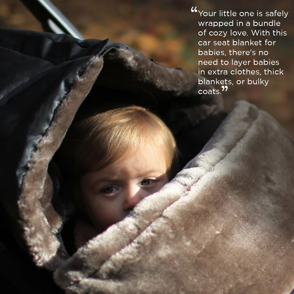 7 A.M. 7AM Enfant Universal Stroller Footmuff - Water Repellent Winter Bunting Bag for Strollers & Car Seats, Soft Micro-Fleece & Plush Lined Stroller Footmuff for Baby Boy & Girl | WaxedPOD