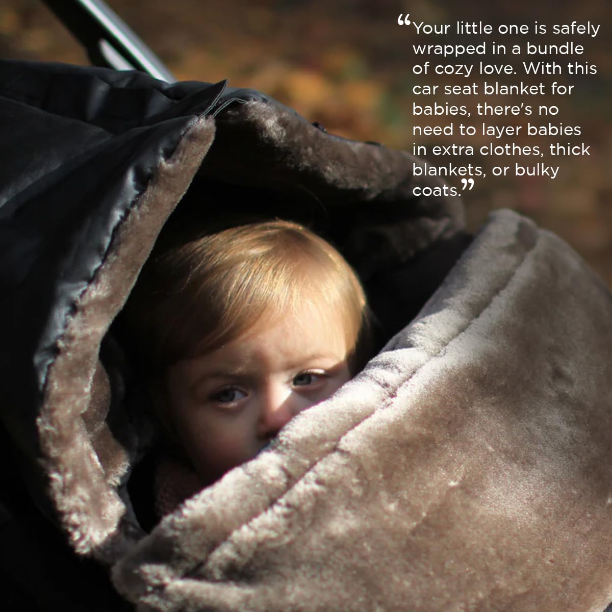 7 A.M. 7AM Enfant Universal Stroller Footmuff - Water Repellent Winter Bunting Bag for Strollers & Car Seats, Soft Micro-Fleece & Plush Lined Stroller Footmuff for Baby Boy & Girl | WaxedPOD