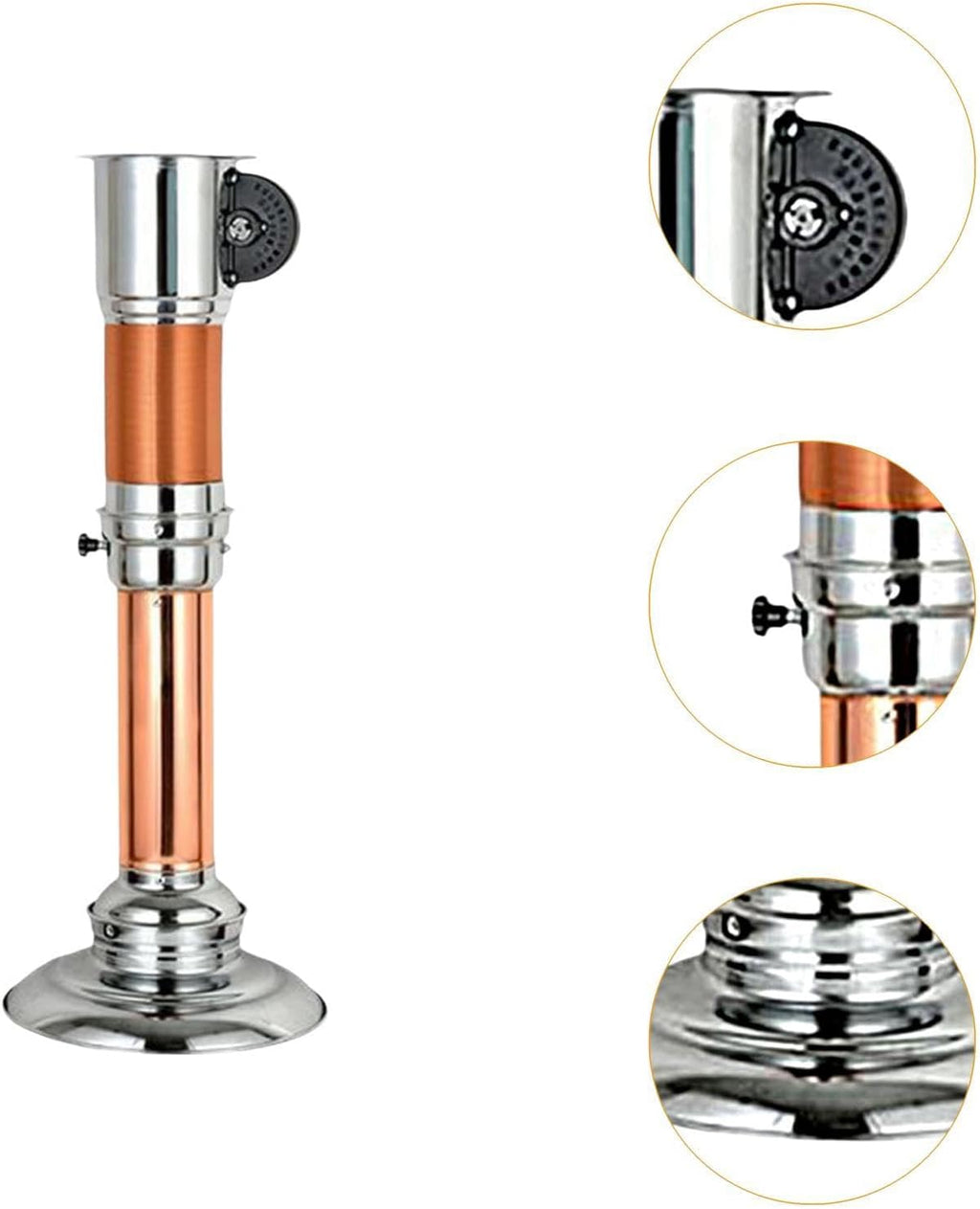 Stainless Steel BBQ Smoke Duct, Telescopic Barbecue Grill Vent Pipe, Adjustable Smoke Extraction Hood for Korean Barbecue, Commercial Grill Exhaust Equipment for Restaurants