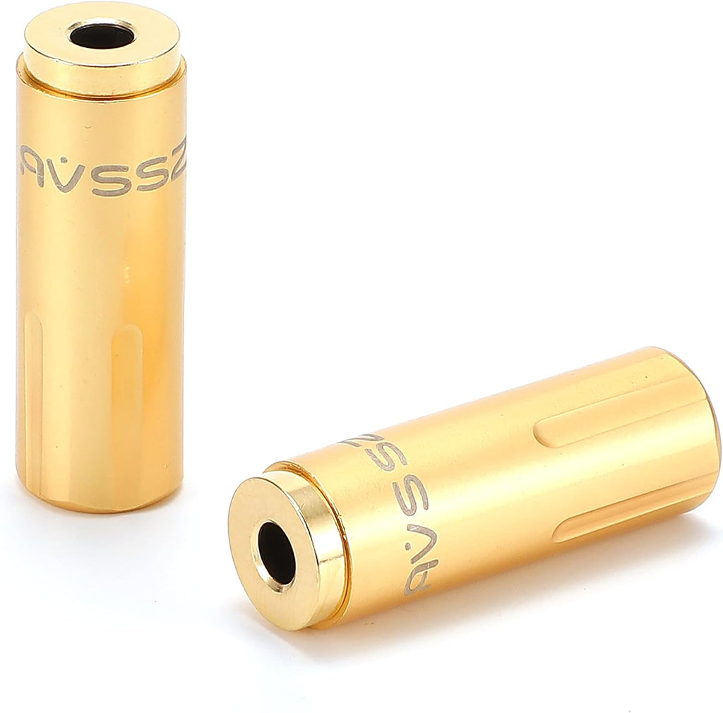 30PCS Female Jack 2.5 mm TRRS 4 Pole Headphone Cable Audio Connector Adapter, Headset Earphone Line Welding Repair Replacement Plug (2.5mm TRRS, Golden Color - Female Jack)