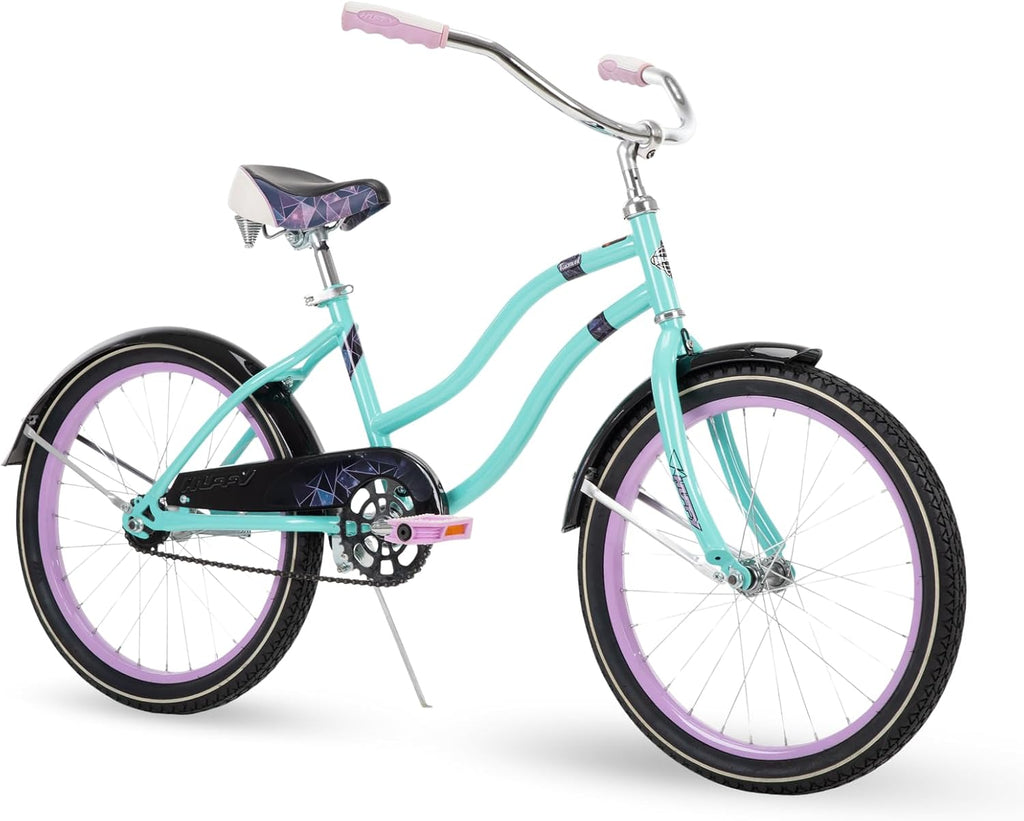 Huffy Cruiser Bike, Fairmont or Woodhaven Model, 20/24/26 Inch Sizes, Perfect for Casual Rides, Ergonomic Design, Rear Rack and Basket on Woodhaven Model, Simple Coaster Brakes, Multiple Color Options
