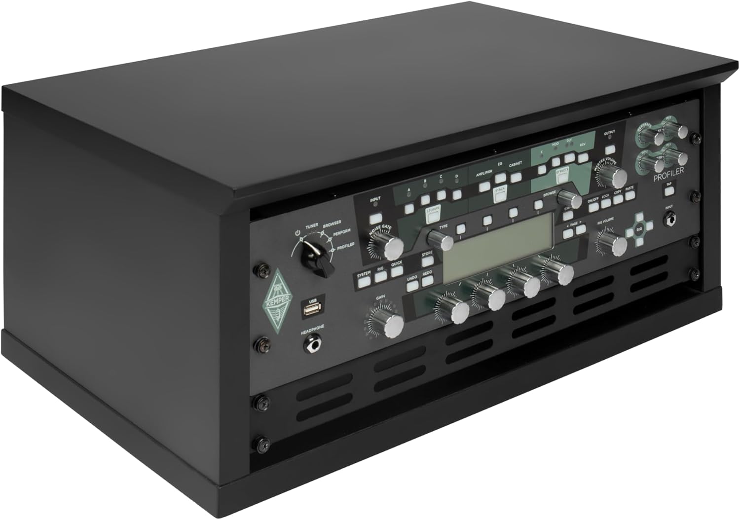 Gator Frameworks Elite Furniture Series 4U Wood Desktop Studio Rack in Standard Black Finish (GFW-ELITERK-4U-BLK)