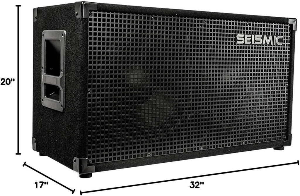 Seismic Audio - 212 GUITAR SPEAKER CABINET - 2x12 200 Watts PA/DJ PRO AUDIO