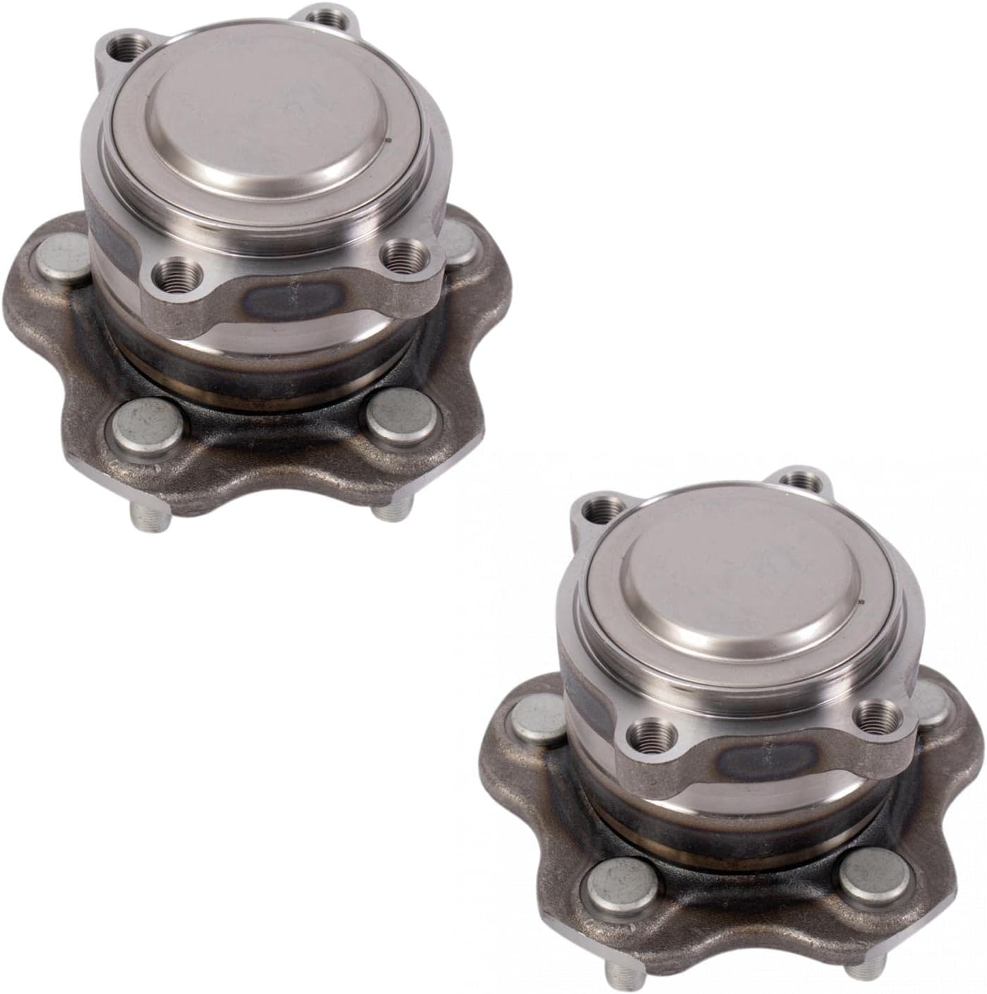 TRQ Rear Driver and Passenger Side Wheel Bearing and Hub Assembly Set 2 Piece Compatible with 2019-2023 Nissan Altima Front Wheel Drive