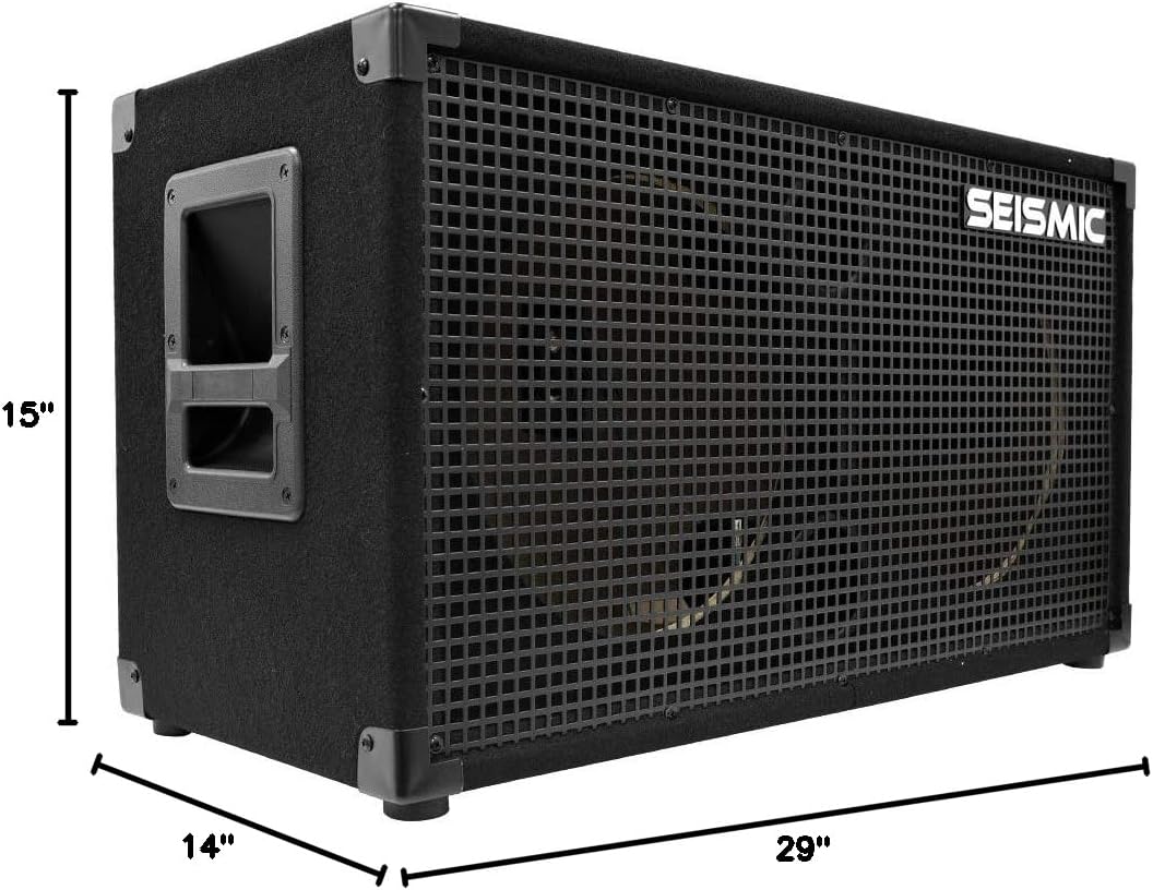 Seismic Audio - Empty 212 Guitar Speaker Cabinet - 2x12 PA/DJ PRO Audio - Loaded with Everything but Speakers. Includes Grill, Wire, Jack Plates, Handles, etc.
