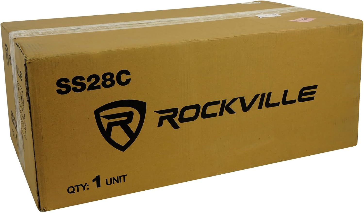 Rockville Pair SS28C 28' Speaker Stands, 100Lbs Capacity, Solid MDF Wood, Classic Wood-Grain Finish, Dual Platforms, Spikes and Pads, for Home Audio and Studio Monitors