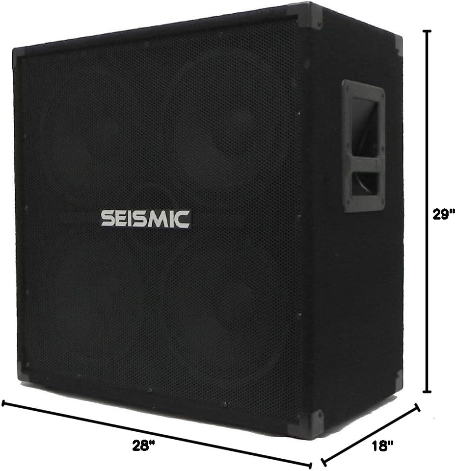 Seismic Audio - 410 Bass Guitar Speaker Cabinet PA DJ 800 Watts 4x10 4 10