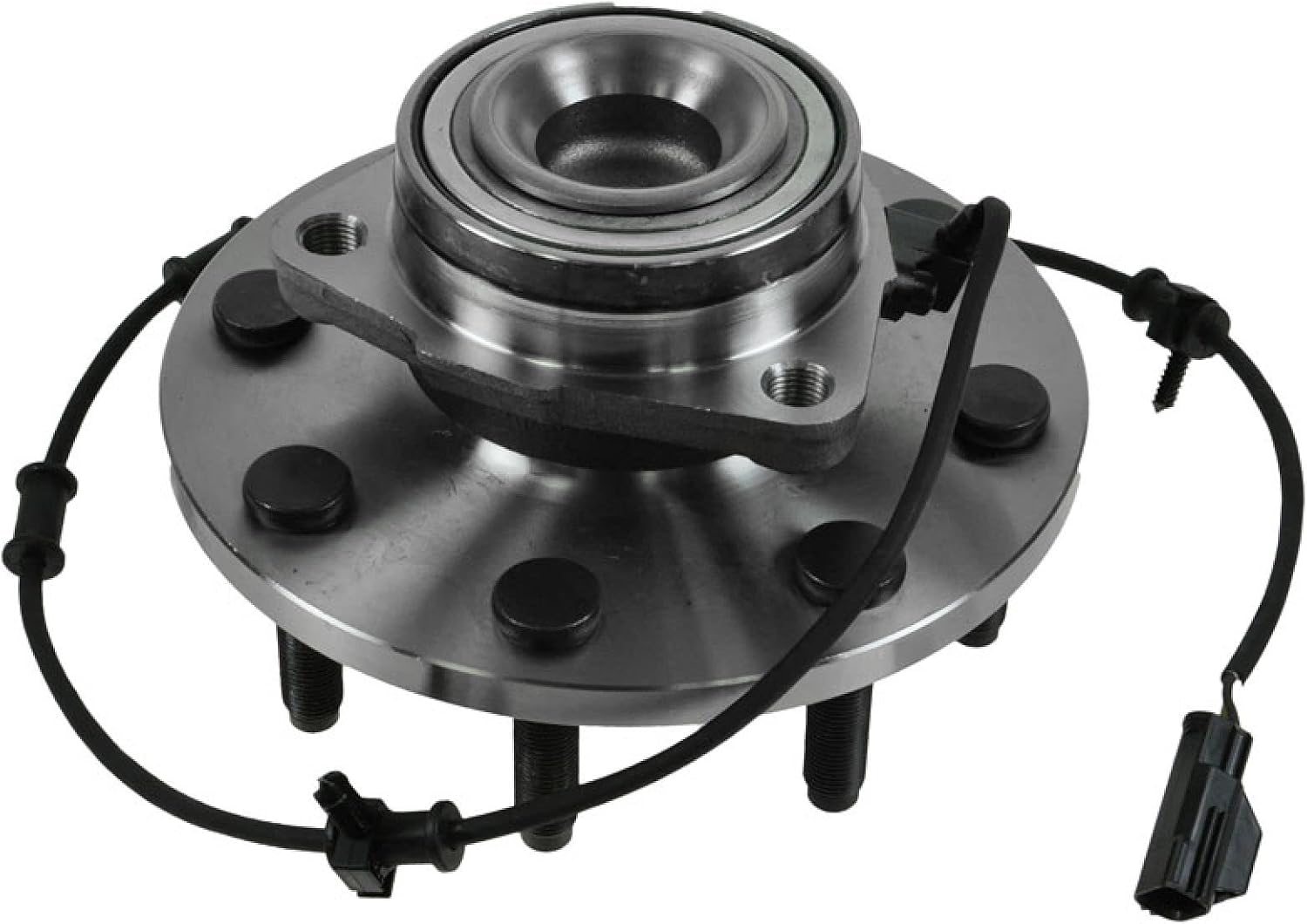 TRQ 2 Piece Front Wheel Bearing & Hub Assembly Set Compatible with 2006-2008 Dodge Ram 1500 Ram 2500 Ram 3500