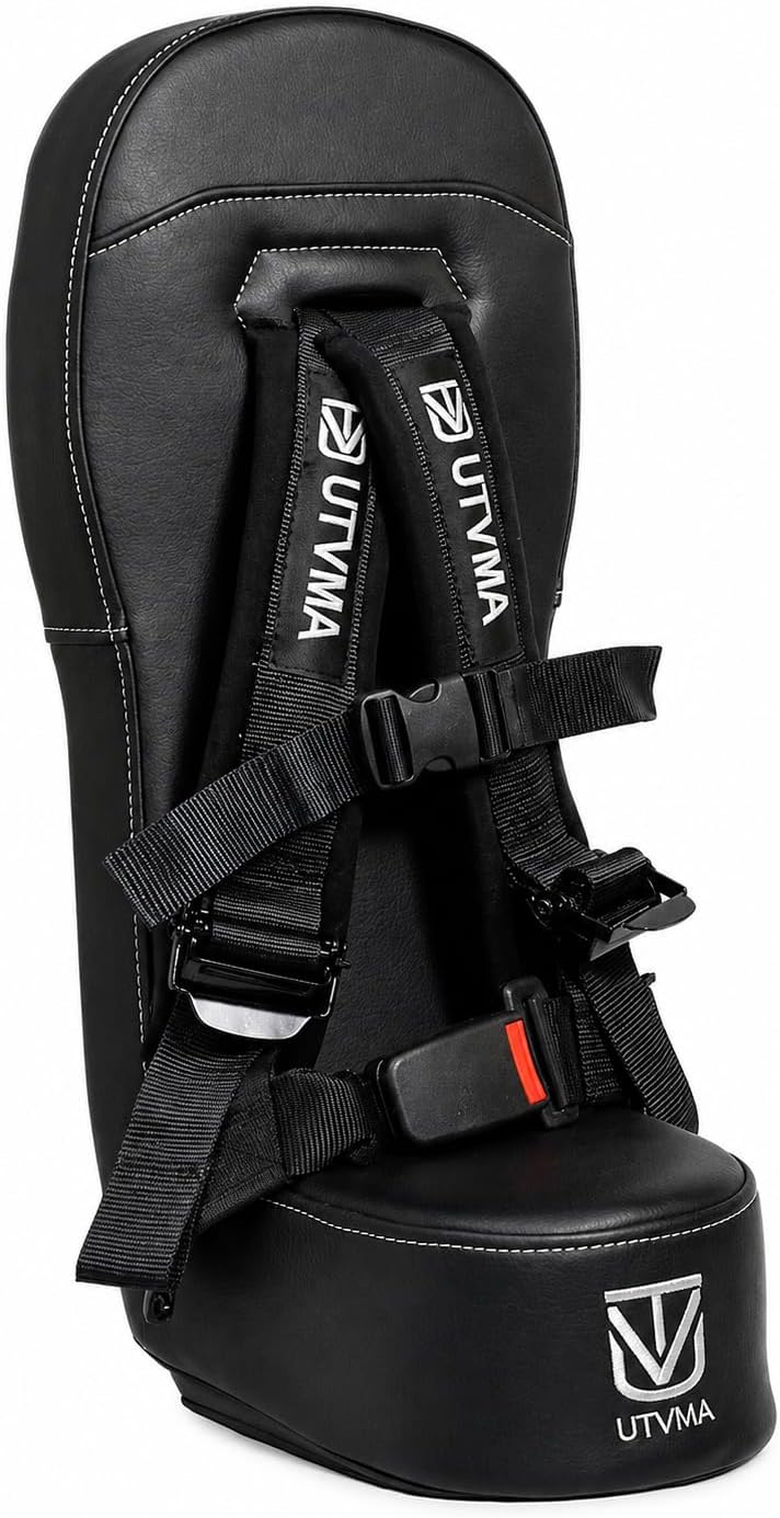 UTVMA Rear Bump Seat Compatible with Kawasaki Teryx 4 (2012-2025) | Center UTV Seat | Includes 4-Point Harness & Mount | Add Extra Rider Safely