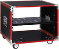 8U Open Frame Server Rack with Casters, Stereo Studio Rack，Network Cabinet Rack Shelf, Rolling Network Rack for Computer/AV/Data/IT Equipment (Size : 8U-1TIER-49.5X52.5CM)