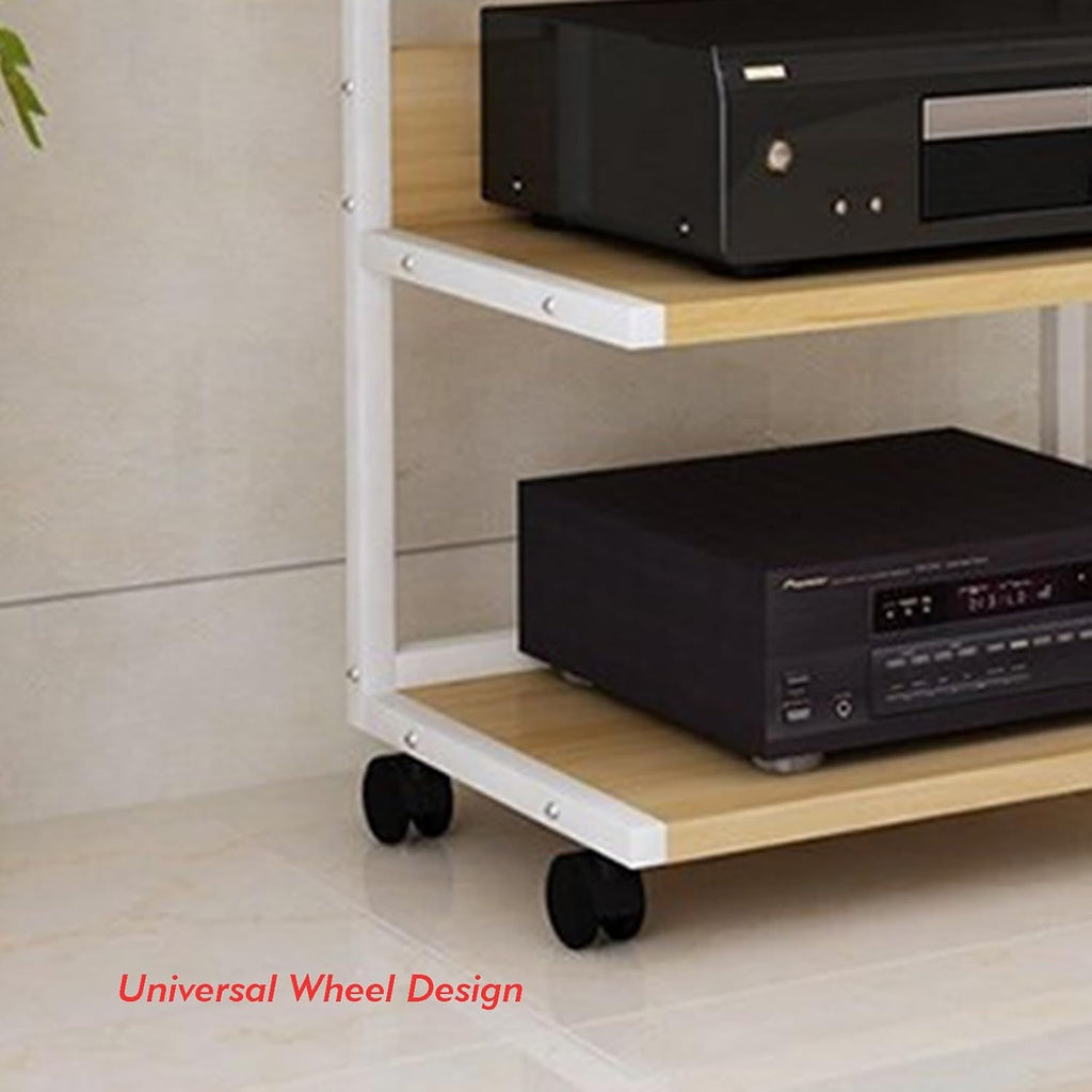 AV Media Stand,3-Tier AV Media Storage Cabinet, Audio and Video Equipment Storage Rack,Suitable for Offices,Living Rooms and Study Rooms (Color : Style 2)