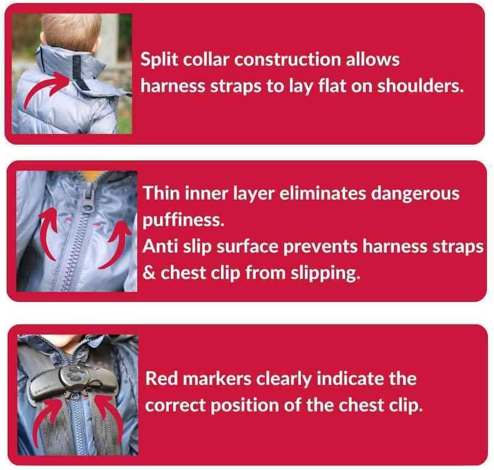 ONE KID Car Seat Coat | The Road Coat Arctic, Years 2-10