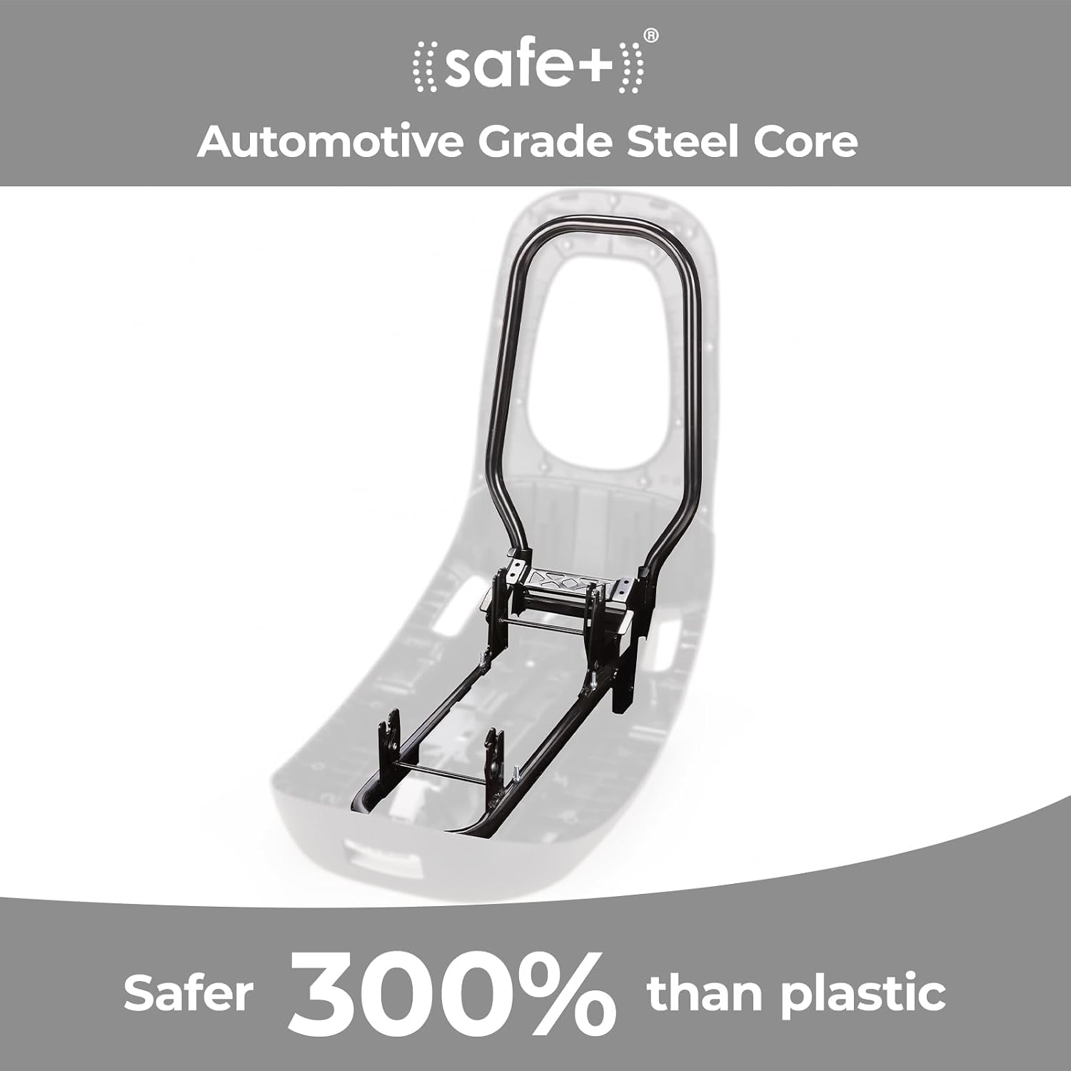 Diono LiteClik30 RXT SafePlus Infant Car Seat and Base, Rear-Facing for Infants 4-30lbs, SafePlus Engineering, with Infant Insert, UPF 50+ Sunshade (Black Storm)