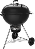 Weber Master-Touch Charcoal Grill, 26-Inch, Black – Premium Outdoor BBQ Grill with Tuck-Away Lid Holder & One‑Touch™ Cleaning System, Porcelain‑Enameled Kettle