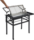 Flip Grill for BBQ, Portable Charcoal Flip Grill, 360° Rotating Basket Barbecue Grill with Adjustable Height, Outdoor Camping Barbecue Grills