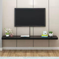 Wall Shelf Wall mounted TV Cabinet Floating Shelf TV Console Audio-visual Equipment Shelves Office Storage Shelf Book Shelf Gaming Shelf TV Stands Wall Unit Decor TV Board Ledge Display Shelf Black