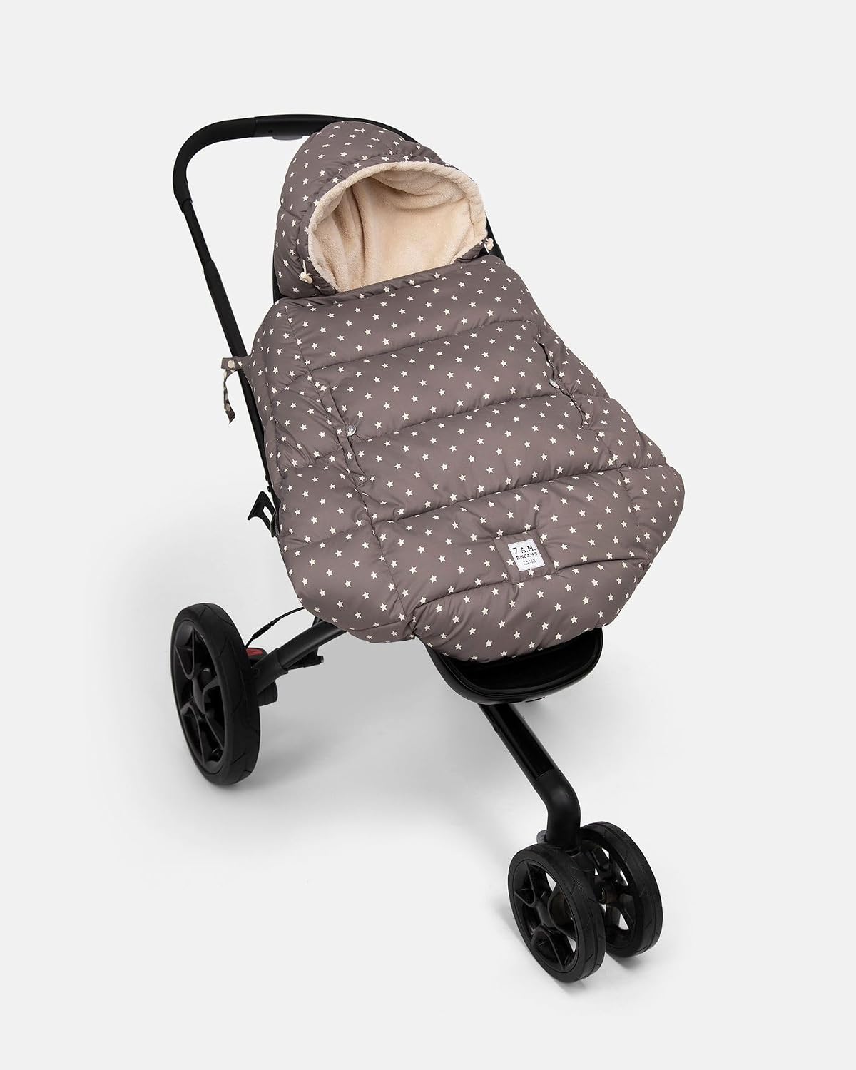 7AM Enfant Baby Carrier Cover - K-Poncho Universal Fit Winter Ultra Soft Plush Lining, Water Repellent Bunting Bag with Adjustable Hood, Multifunctional Stroller & Car Seat Blanket Cover | (0-3T)
