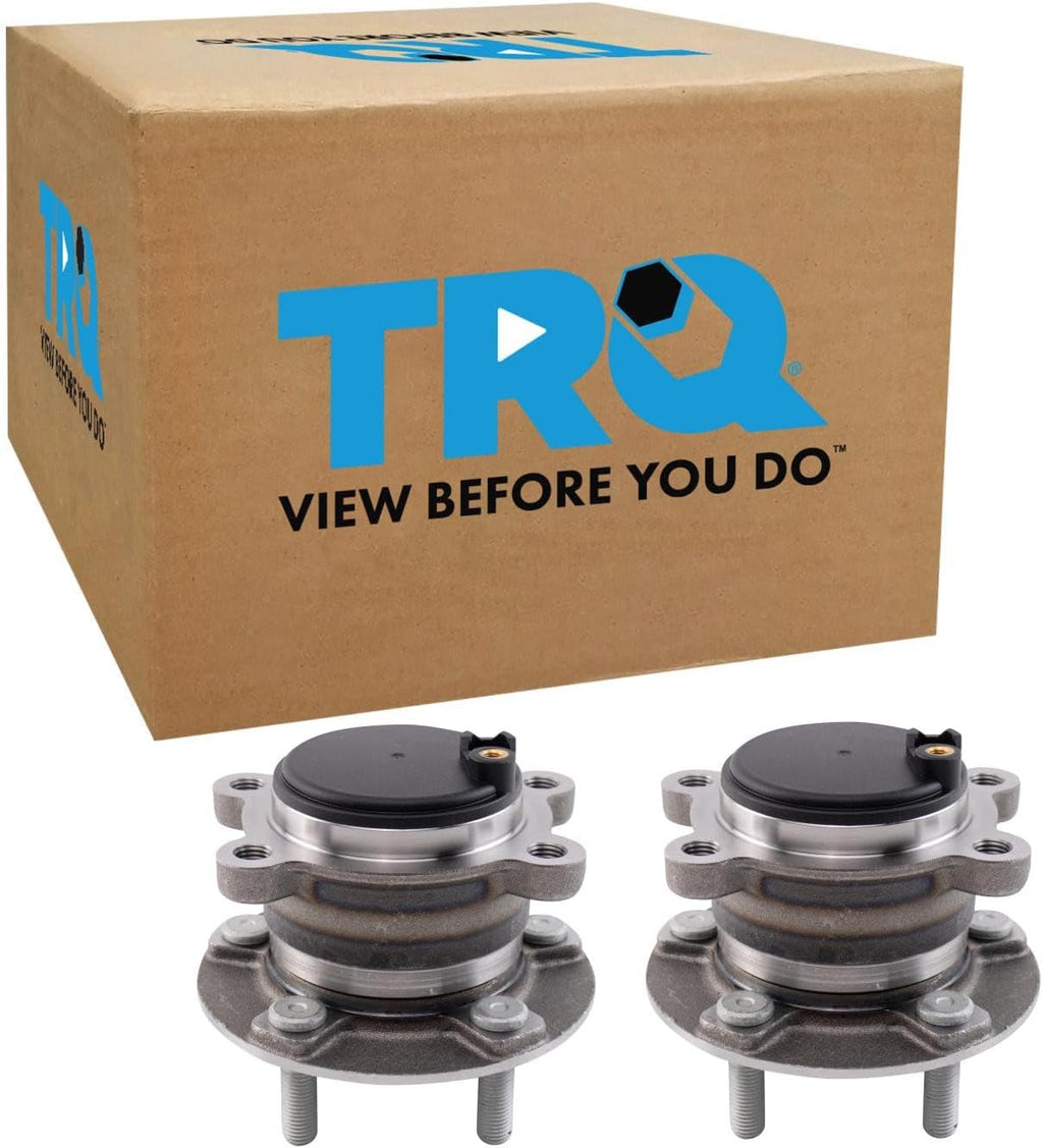 TRQ Rear Driver and Passenger Side Wheel Bearing and Hub Assembly Set 2 Piece Compatible with 2020-2022 Ford Escape Front Wheel Drive 2020-2022 Lincoln Corsair Front Wheel Drive