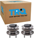 TRQ Rear Driver and Passenger Side Wheel Bearing and Hub Assembly Set 2 Piece Compatible with 2020-2022 Ford Escape Front Wheel Drive 2020-2022 Lincoln Corsair Front Wheel Drive