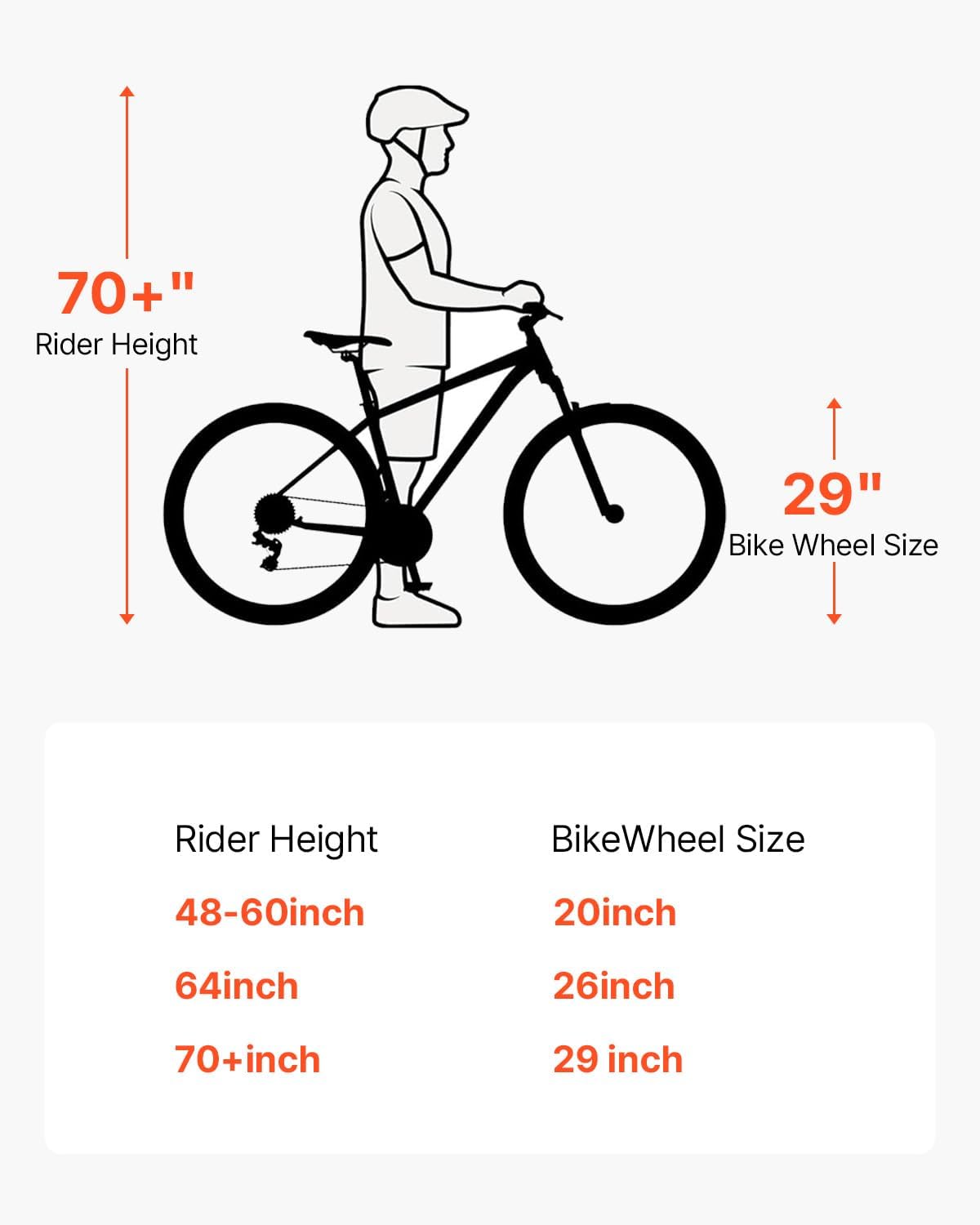 VEVOR Mountain Bike for Men/Women, 20'/26'/29' Sizes, 7/21/24 Speed Twist Shifting, Front or Dual Suspension, Dual Disc Brakes, Comfort Saddle, Sleek Colors