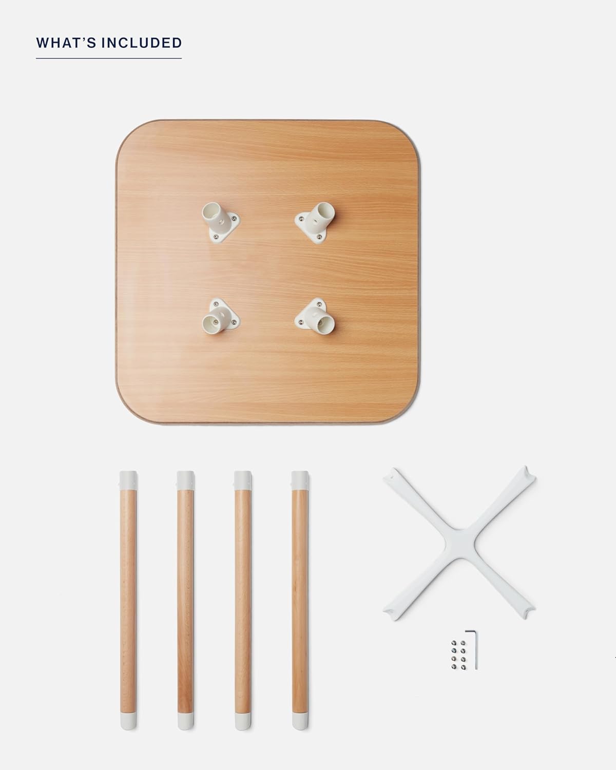 Lalo The Play Kit - Kids Table & Chairs Set with Sustainably Sourced Wood Table & 2 Non-Toxic Bucket Seat Chairs - Safe & Comfortable - Natural/Licorice