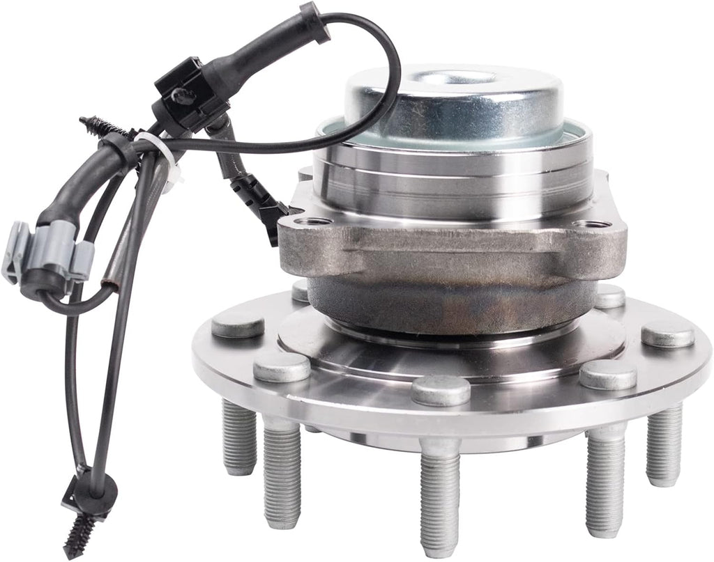 TRQ Front Wheel Bearing and Hub Assembly Set 2 Piece Compatible with 18-21 Chevrolet Express 3500 14040LB GVW 18-19 Express 4500 14040LB GVW 18-21 GMC Savana 3500 14040LB GVW 2019 Savana 4500 14040LB