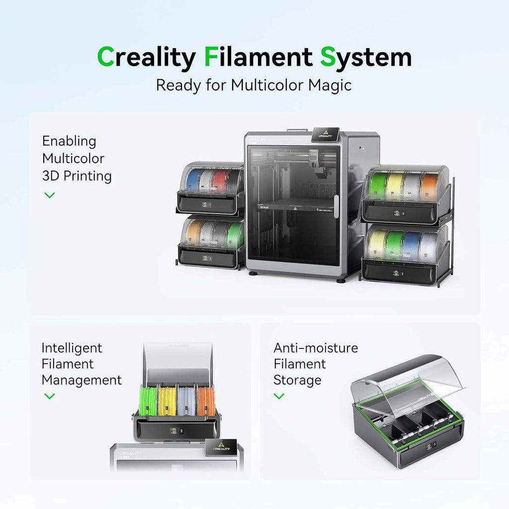 2026 New Official CREALITY CFS - Creality Filament System, Multi-Color 3D Printer Automatically System, Supports 16 Color Printing for K1 Series CFS Upgrade Kit/K2 Combo//K2 Plus/K1 MAX/K1 SE/K1C/Hi