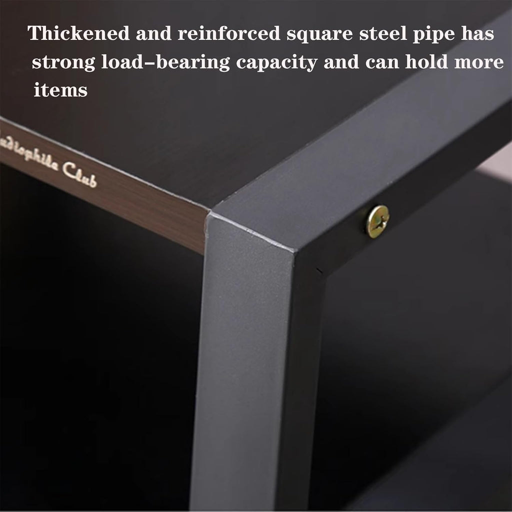 Amplifier Cabinet Rack, Audio Cabinet, Audio and Video Equipment Cabinet, Record Player Stand with Storage Rack, AV Media Stand, Corner TV Stand Media Storage Cabinet Audio Video Shelf, DVD Stand