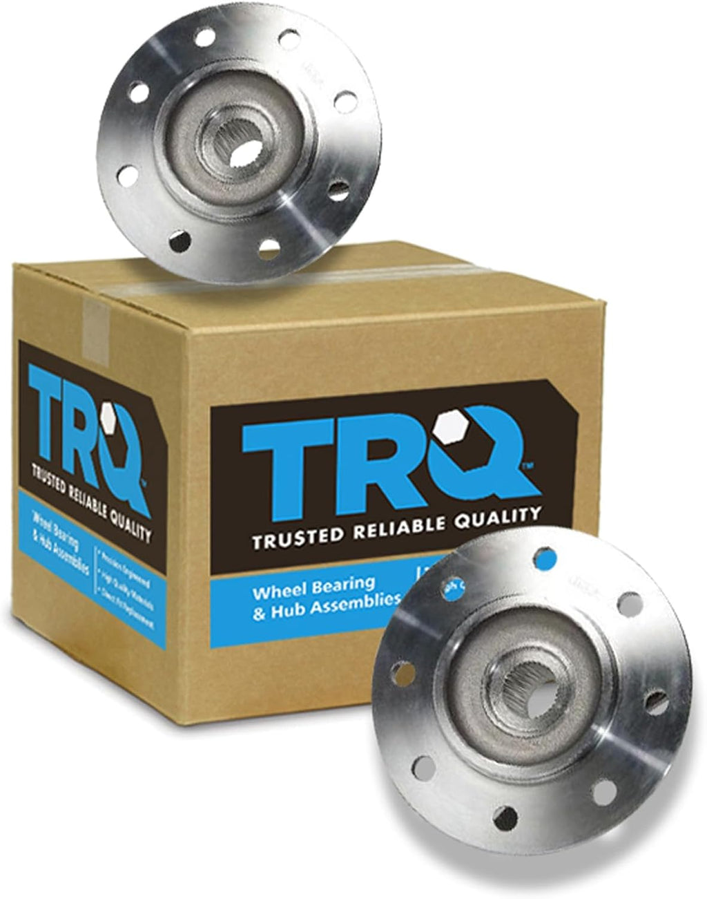 TRQ 2 Piece Front Wheel Bearing & Hub Assembly Set 4WD Compatible with 1988-1994 Chevrolet K2500 1992-1994 K2500 Suburban K3500 GMC