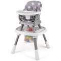 KOTEK 16 in 1 Convertible High Chair, Baby Highchair & Activity Center, Booster Seat, Building Block Table, Toddler Chair with 5-Point Harness, Removable Tray & Cushion (Gray)