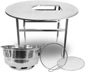 37.5' X 27' Korean BBQ Grill Foldable Outdoor Small Table Charcoal set